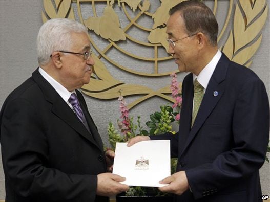 محمود عباس درخواست عضویت فلسطین در سازمان ملل را ارائه کرد