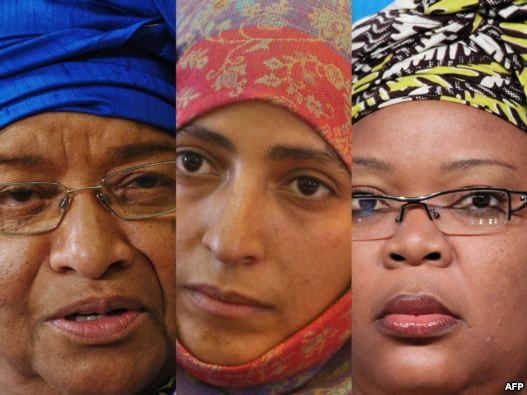نوبل صلح سال ۲۰۱۱ به سه زن لیبریایی و یمنی رسید