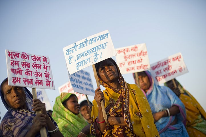 پیاده روی عظیم دهقانان بی زمین هند