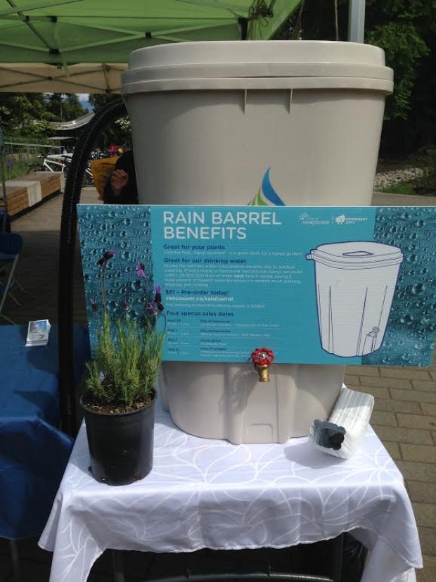 پیشنهاد شهر ونکوور: ذخیره آب باران برای استفاده در باغبانی