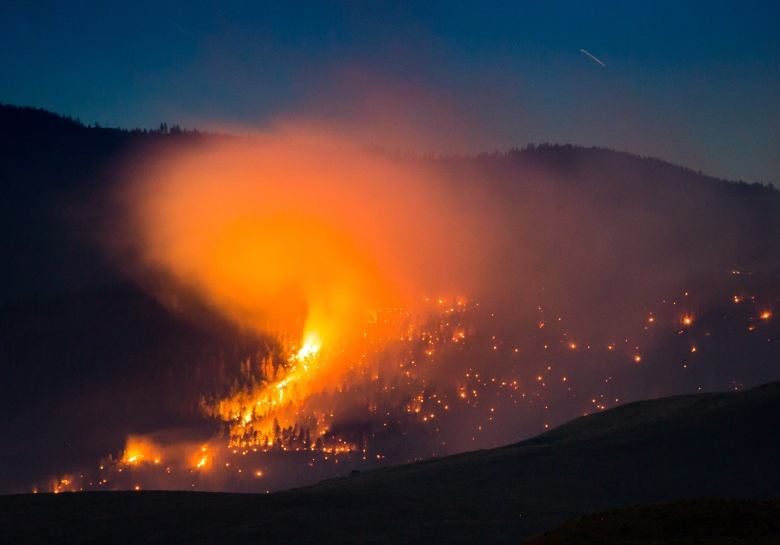 اعلامیه هشدارآمیز دولت با گسترش آتش‌سوزی‌های جنگلی در استان بریتیش کلمبیا